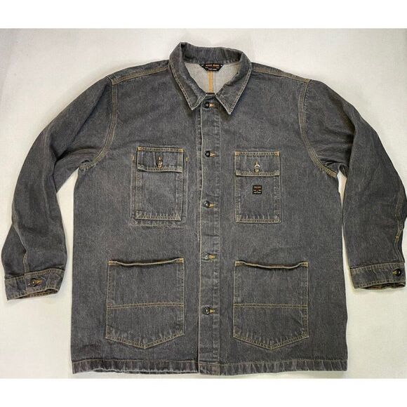 VINTAGE Polo Jeans Co Ralph Lauren Barn Denim Jean Jacket Men XL - Picture 1 of 7